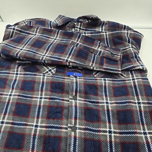 Freedom Foundry Men’s Super Plush Casual Outdoorsy Rugged Sherpa L Flannel NEW - Picture 7 of 13